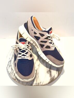 Men’s Nike Free Run 2 Midnight Navy/Gray Size 8.5 Shoes 537732-407 Sneakers 2022